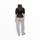 GANNI Stretch Cotton Tie Strap Blouse - Black