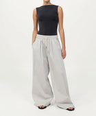 St. Agni Cupro Jersey Top - Black