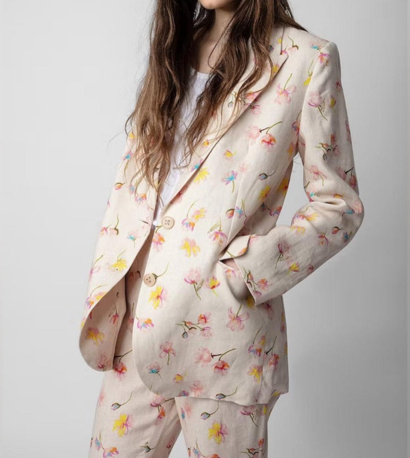 Zadig & Voltaire Courtney Linen Blazer