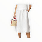 ODEEH Midi Skirt - White