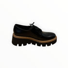 Frēda Salvador Bobbie Lug Sole Derby - Black Spazzolato
