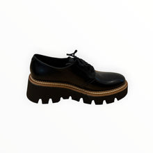 Frēda Salvador Bobbie Lug Sole Derby - Black Spazzolato