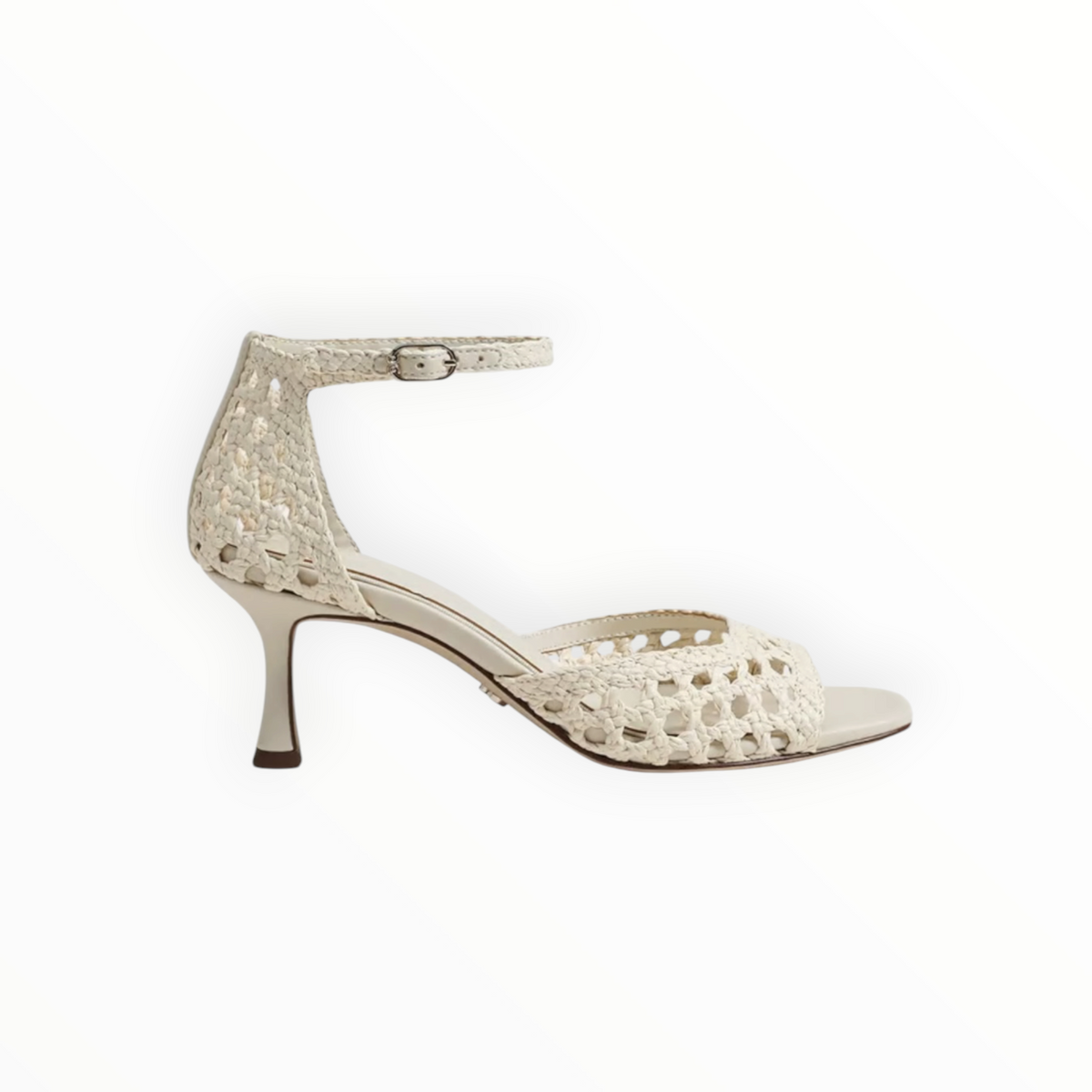 Sam Edelman Peyton Kitten Heel - Modern Ivory Faux Raffia