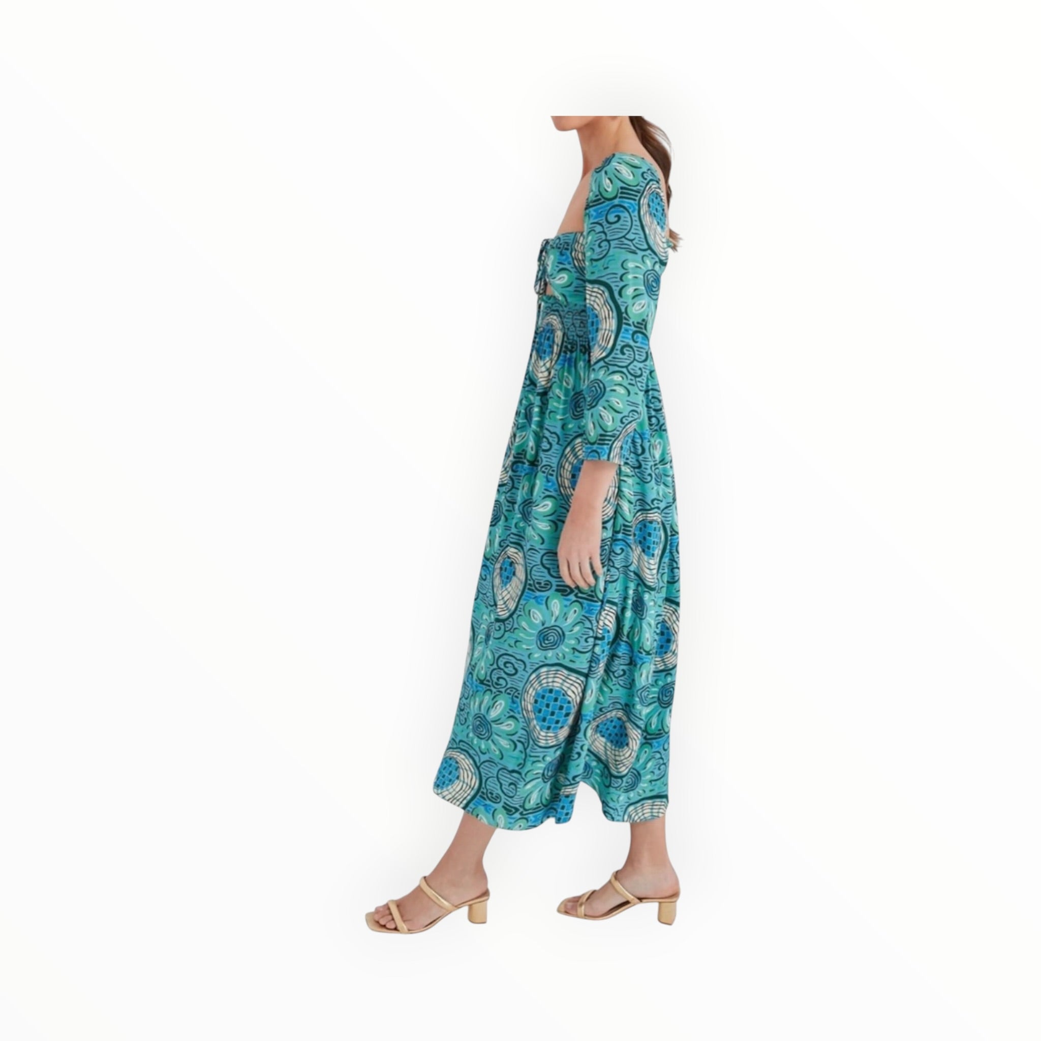 RHODE Aquatic Bloom Phoenix Dress