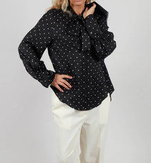 Beatrice .b Mary Blouse - Black Polkadot