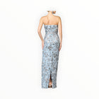 Sachin & Babi Metallic Cloque Sophia Gown - Pewter Gardens