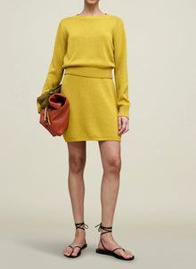 Kallmeyer Fiona Dress in Cotton Wool - Mustard