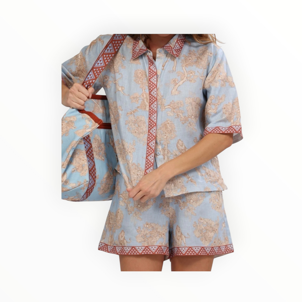 Las Sureñas Bag Africa - Light Blue