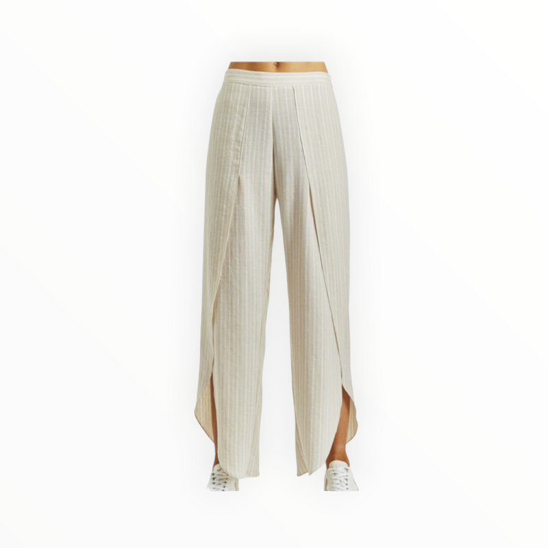 DREW Whitney Stripe Pants - Tan