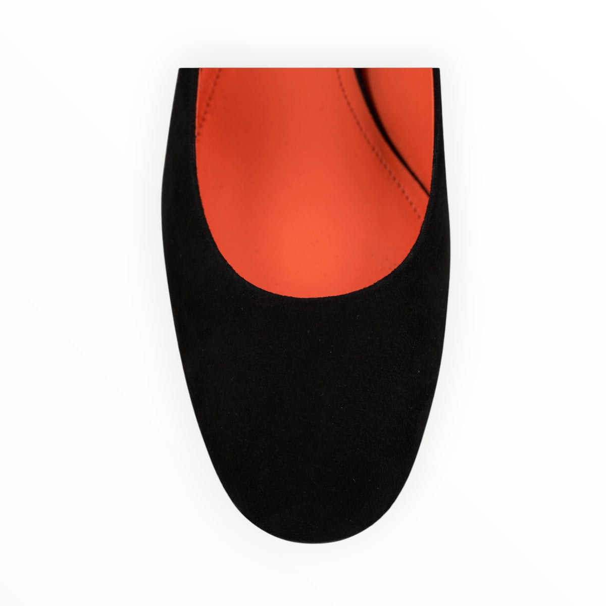 Santoni Fight Suede Pump 50mm - Black