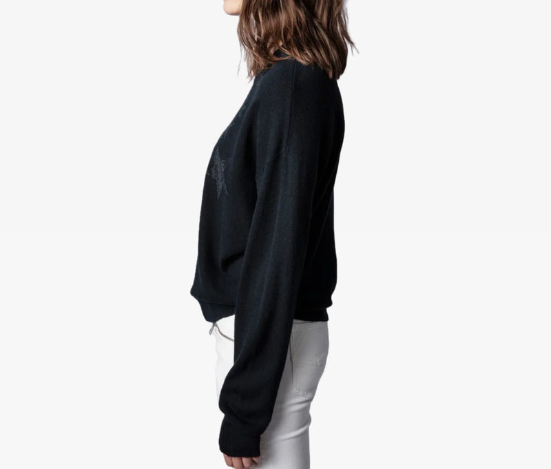 Zadig & Voltaire Gaby Strass Stars Sweater - Noir