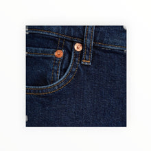 Re/Done The 90s High Rise Ankle Crop - Dark Rinse