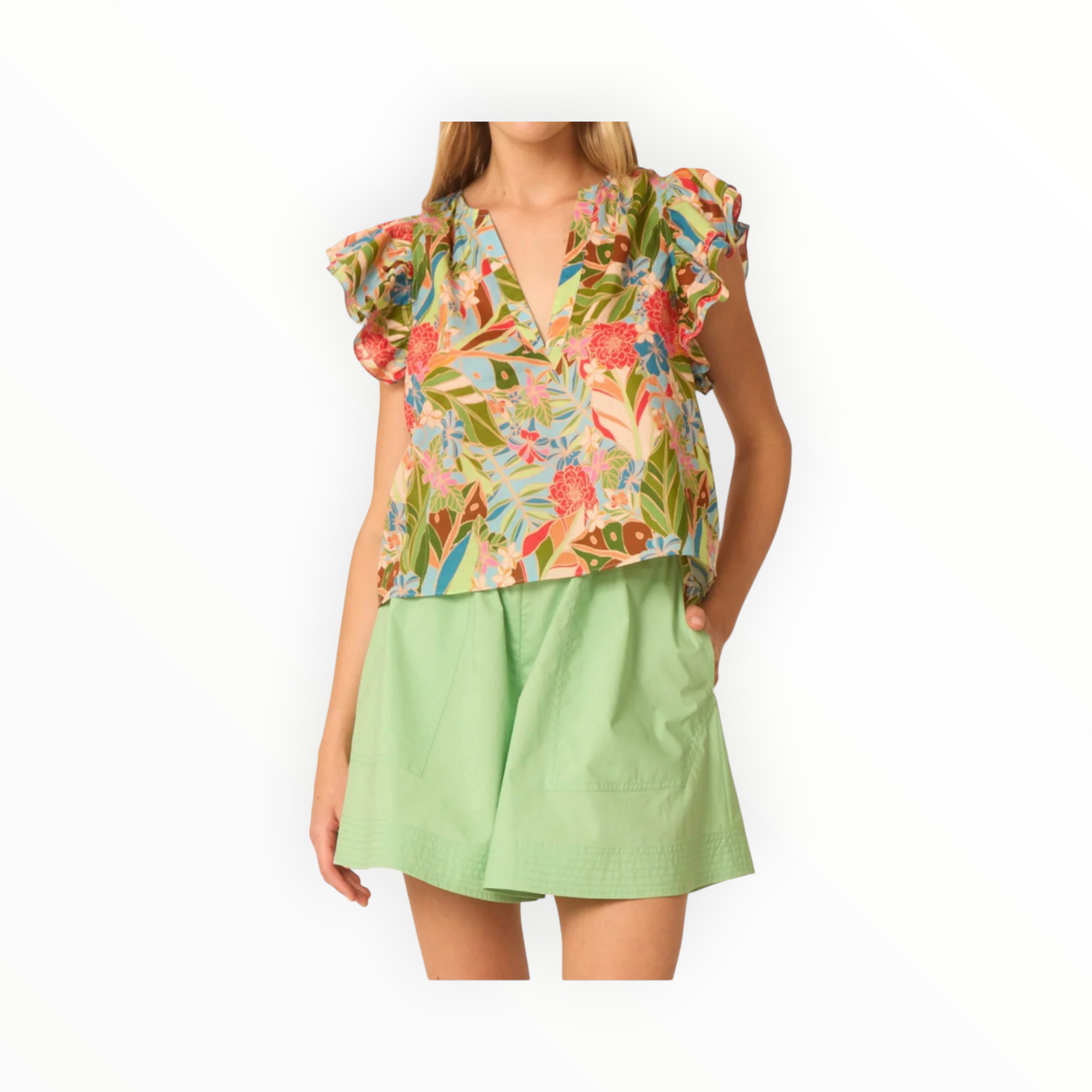 Gilner Farrar Orla Blouse - Amazonian Print