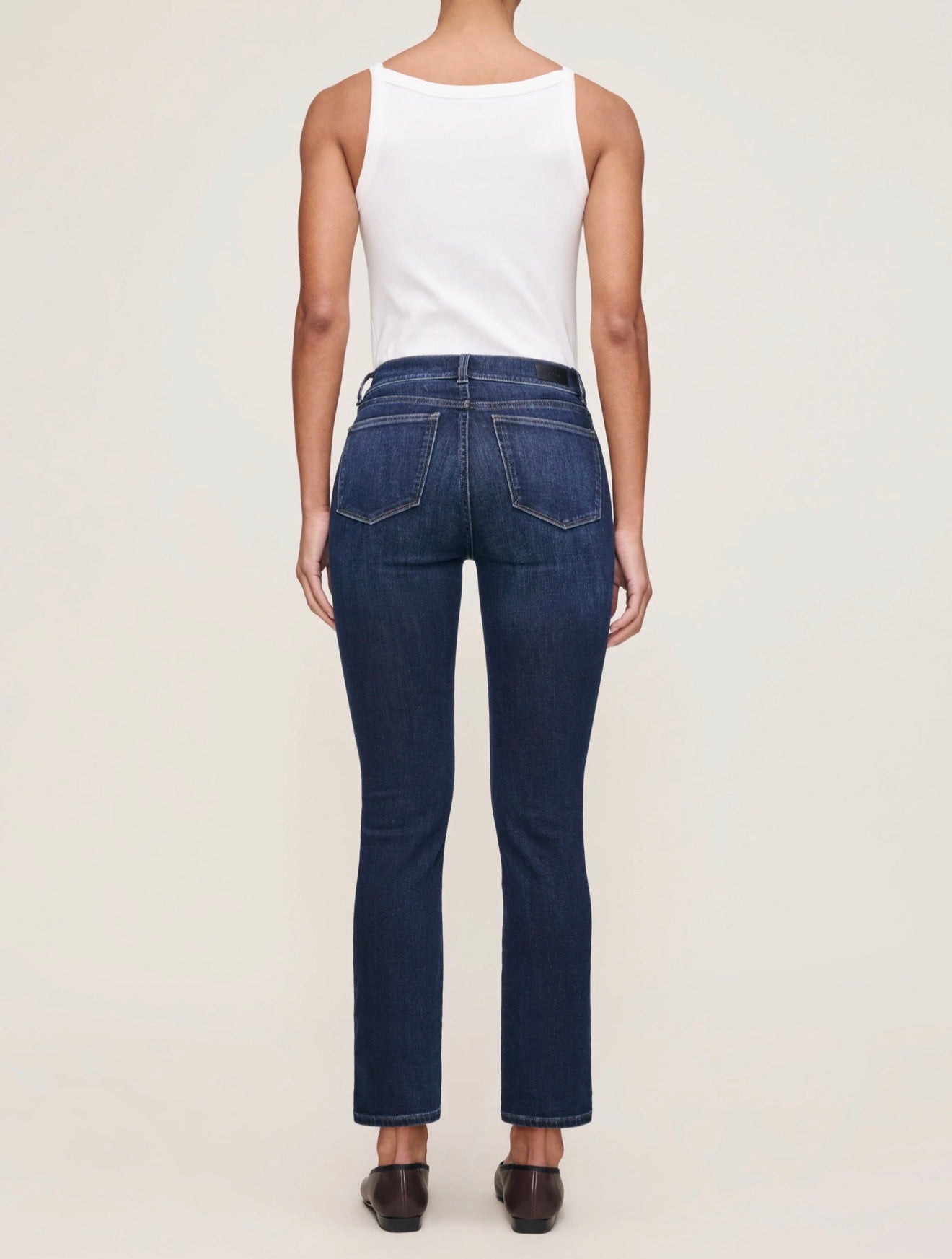 DL1961 Mara Straight Mid Rise Instasculpt Ankle Jeans - Eastside