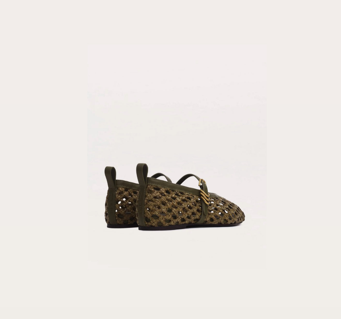 rag & bone Spire Woven Mary Janes - Loden Woven