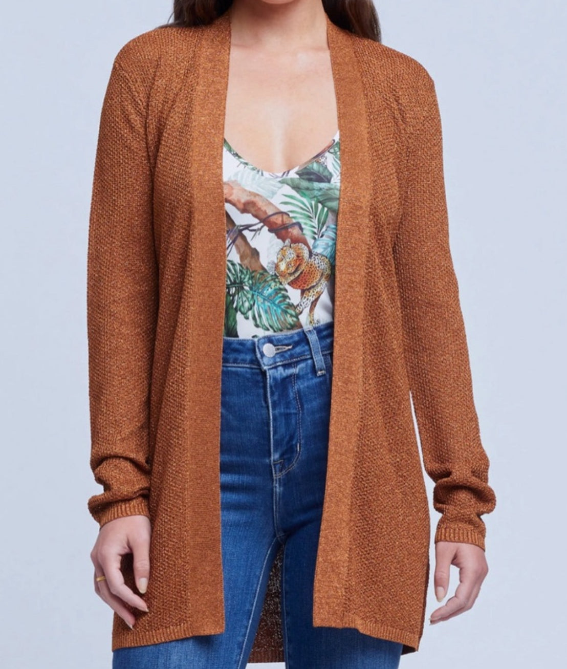 L’Agence Juni Tassel Belt Cardigan - Bronze