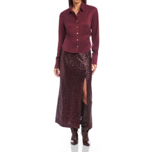 Fifteen Twenty Tawnie Side-Pleat Shirt - Wine
