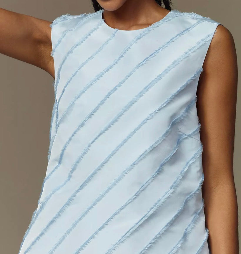 Stella Nova Sleeveless Bow-Back Mini Dress - Blue