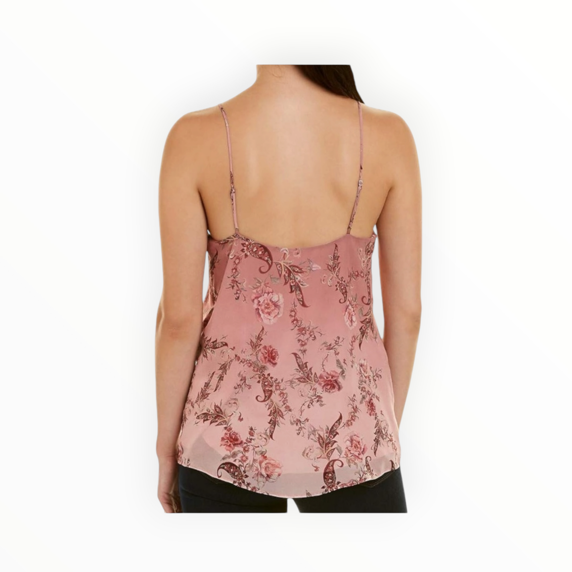 haute hippie No Regrets Floral Print Silk Camisole - Rose Of The Wild