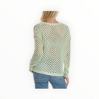 Lisa Todd Twister Open Stitch Crewneck Sweater - Sour Apple