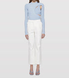 Jonathan Simkhai Jesslyn Cropped Flare Pants - White