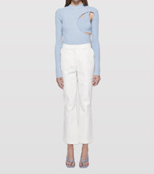 Jonathan Simkhai Jesslyn Cropped Flare Pants - White