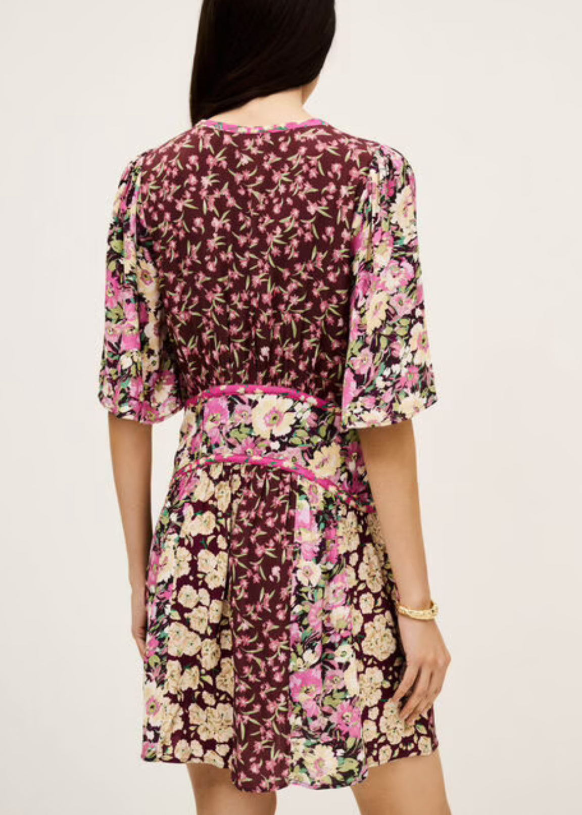 ba&sh Indrea Dress - Bordeux Multi