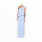 THEIA Zenobia Duchess Satin Gown - Serenity Blue