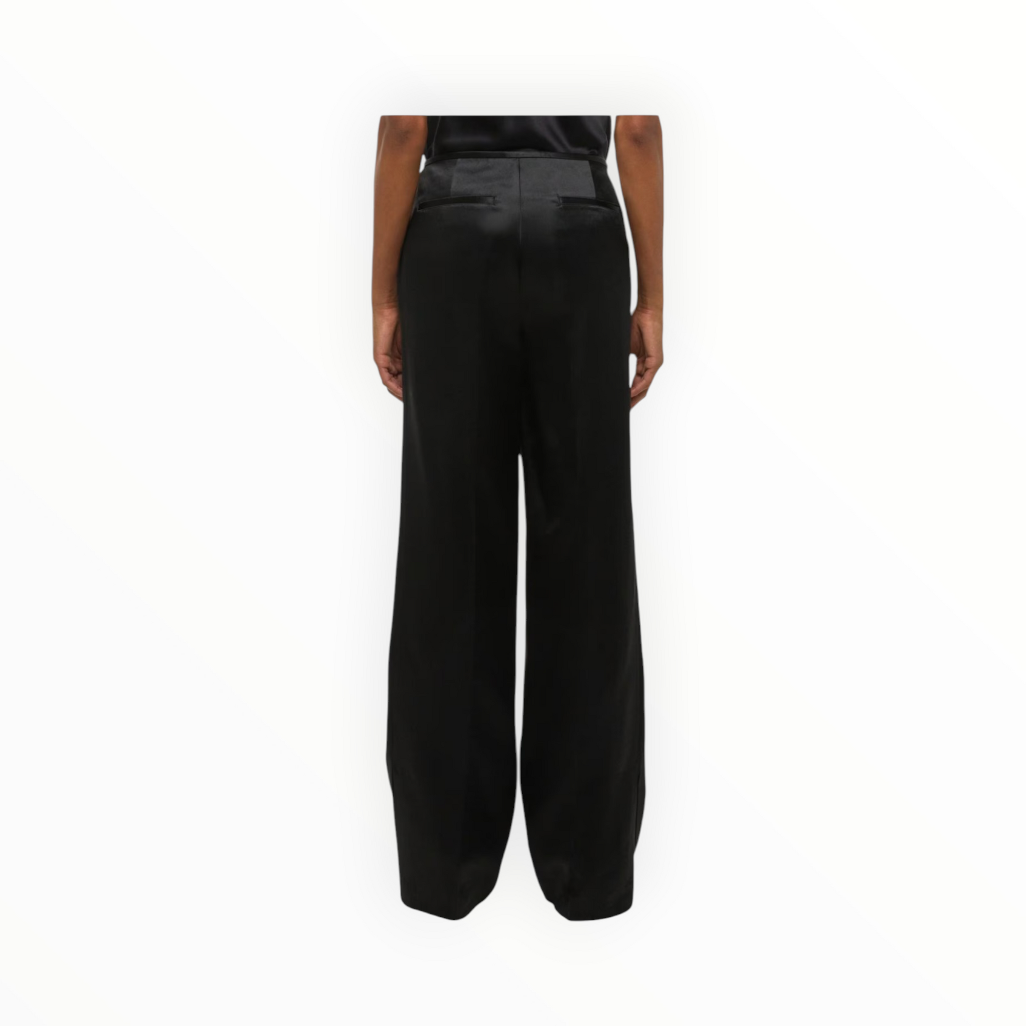 Helmut Lang Minimal Satin Pants - Black