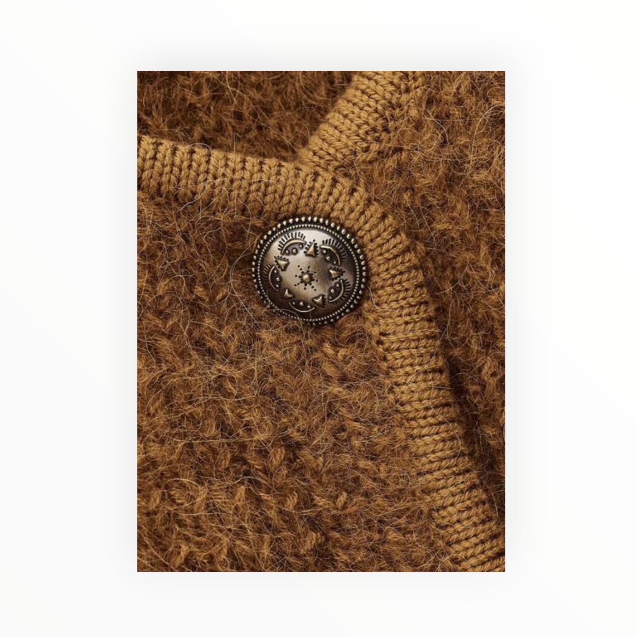 ba&sh Harry Textured Knit Cardigan - Bronze