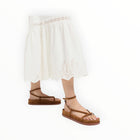 Loeffler Randall Sonny Suede Platform Sandals - Cacao