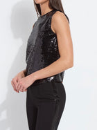 Lyssé Adaline St Sequin Shell - Black