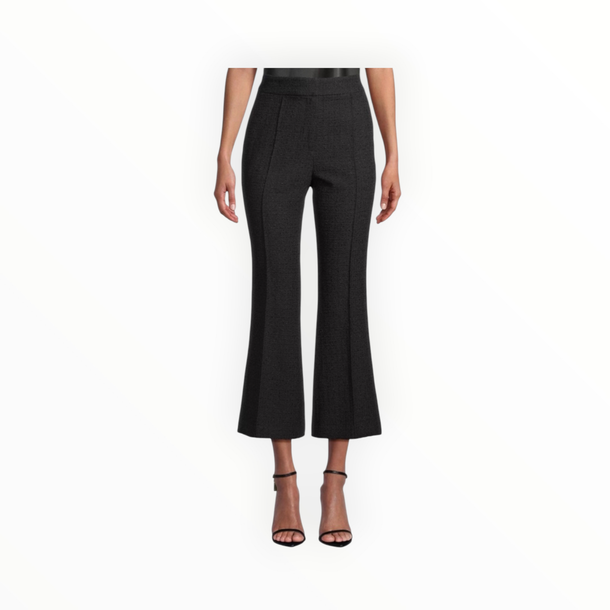 Milly Betsy Flared Bouclé Knit Pants - Black