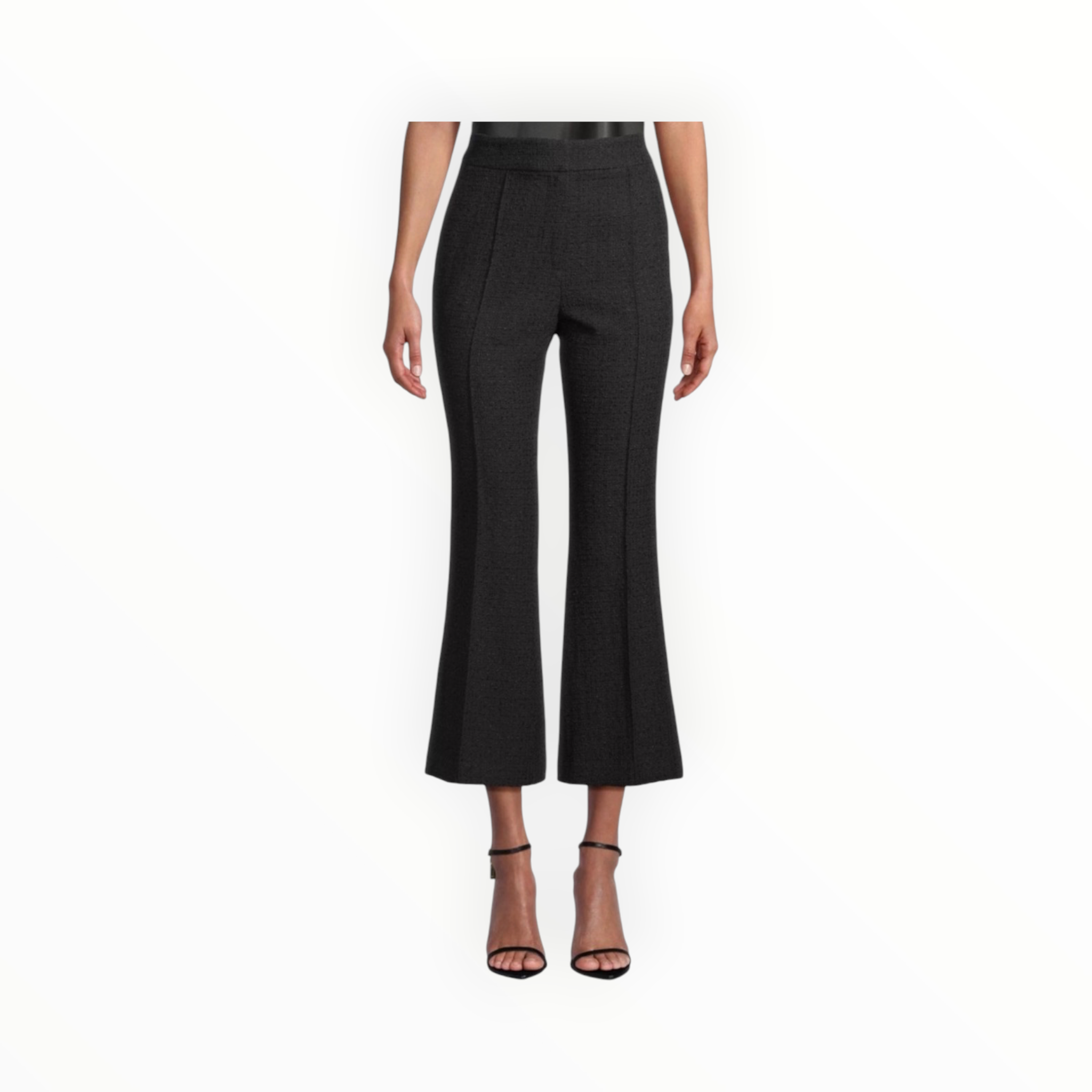 Milly Betsy Flared Bouclé Knit Pants - Black
