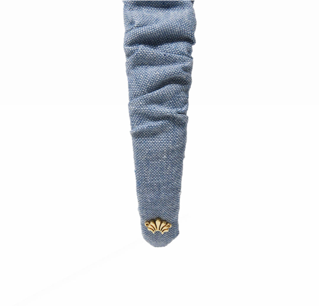 Lele Sadoughi Stone Blue Kelly Ocean Weave Headband