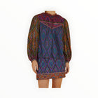 Farm Rio Tapestry Scarf Mini Skirt - Blue