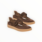 Dolce Vita Nanet Sneakers - Dark Brown Perforated Suede
