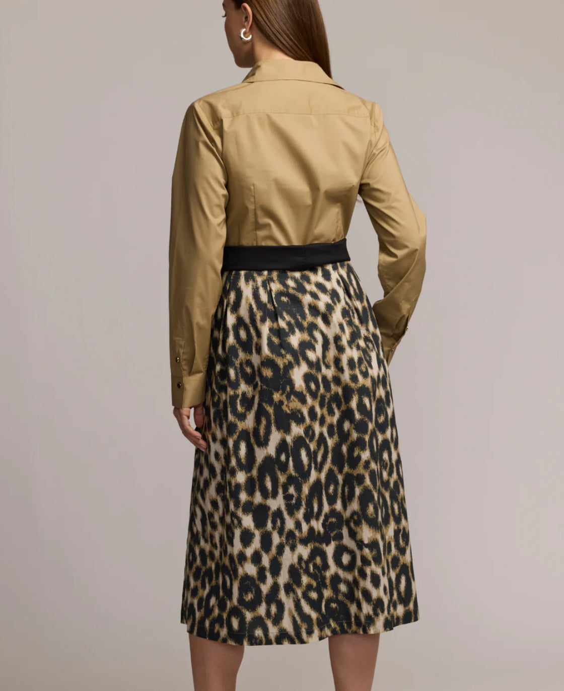 Hinson Wu Robin Long Sleeve Animal Print Dress