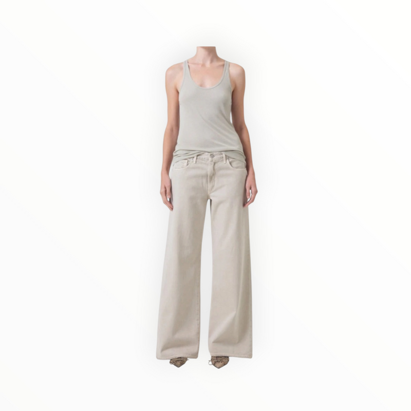 AGOLDE Clara Low Rise - Tusk