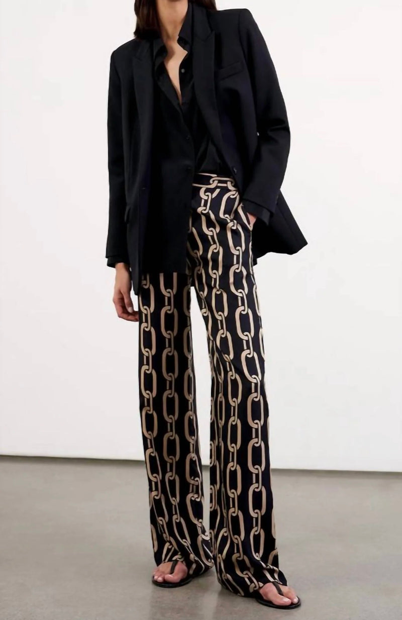 Nili Lotan Germain Silk Pant - Black