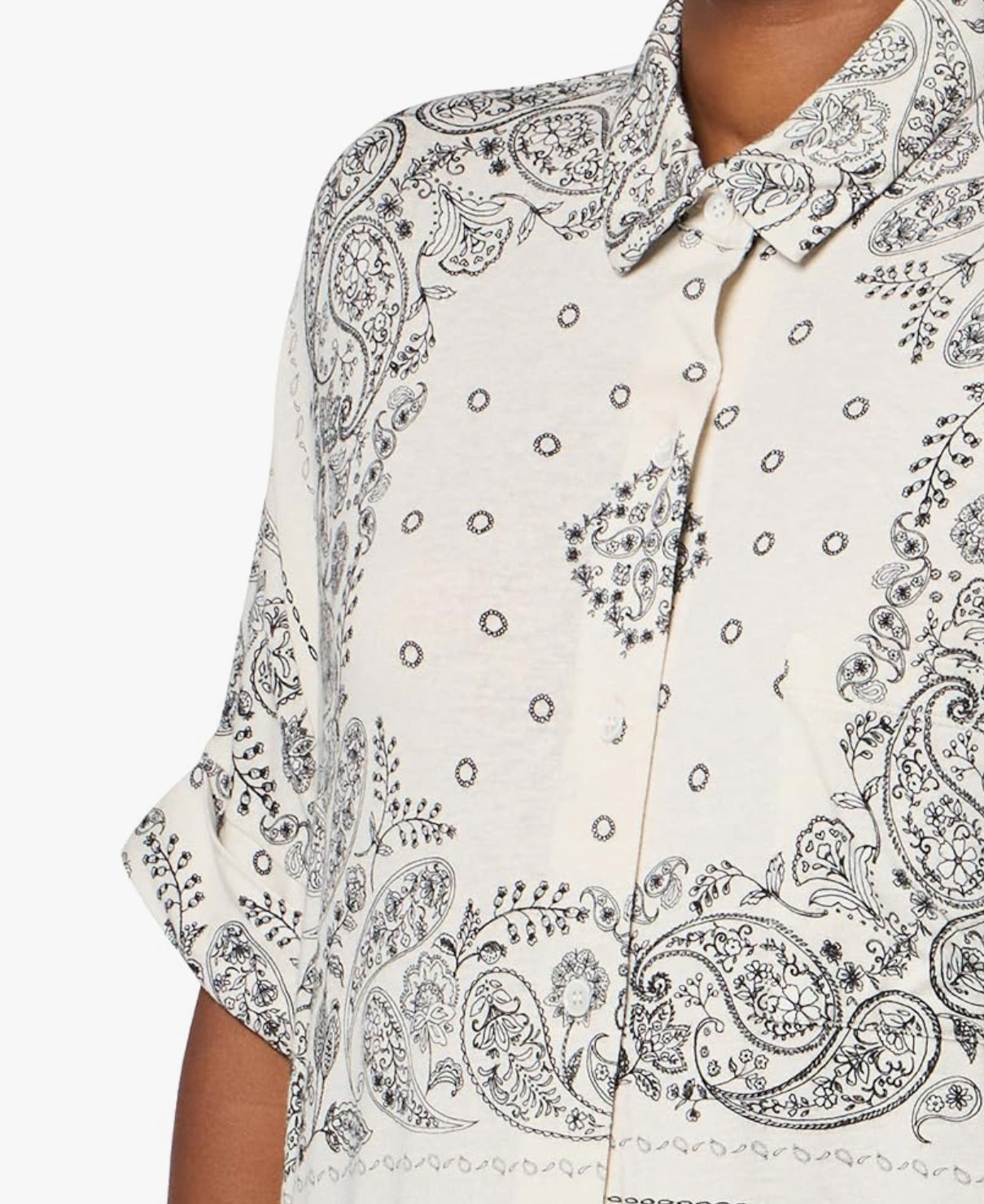 Majestic Filatures Bandana Print Shirt - Cream