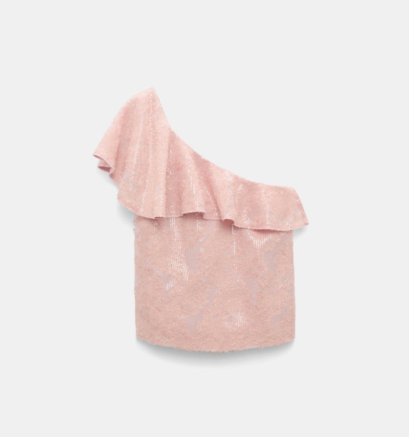 Dorothee Schumacher Sequin Statement Top - Milky Rose