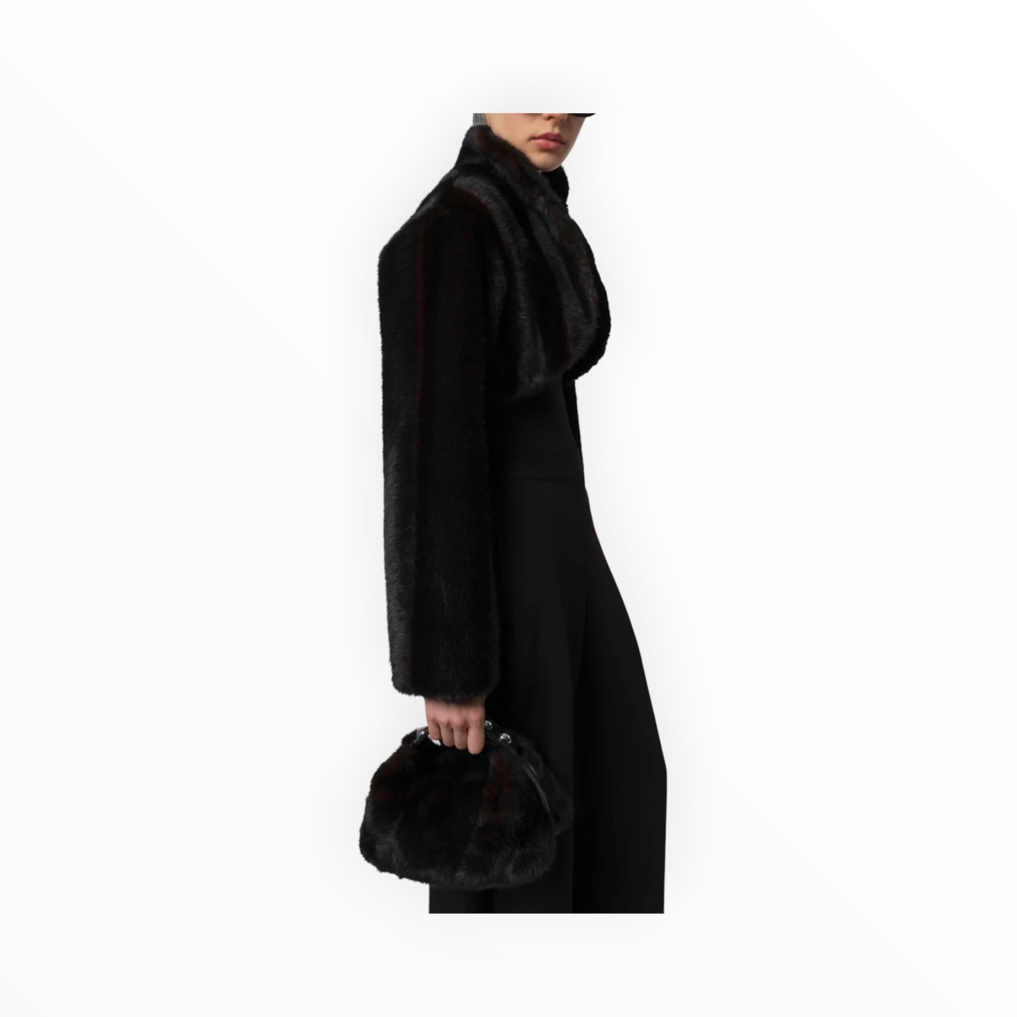 Apparis Odette Shaved Mink - Noir Multi