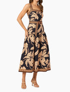 Shoshanna Kora Dress - Navy Khaki Multi