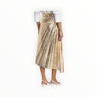 A.L.C. Tori Pleated Asymmetric Skirt - Gold