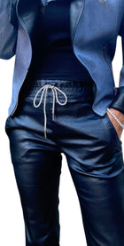 Bevy Flog Loren With Crystal Tie - Navy