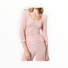 Smythe Reversible Knit Top - Shell Pointelle