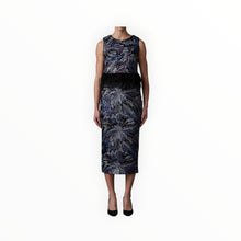 Le Superbe Midnight Abstract Floral Skirt