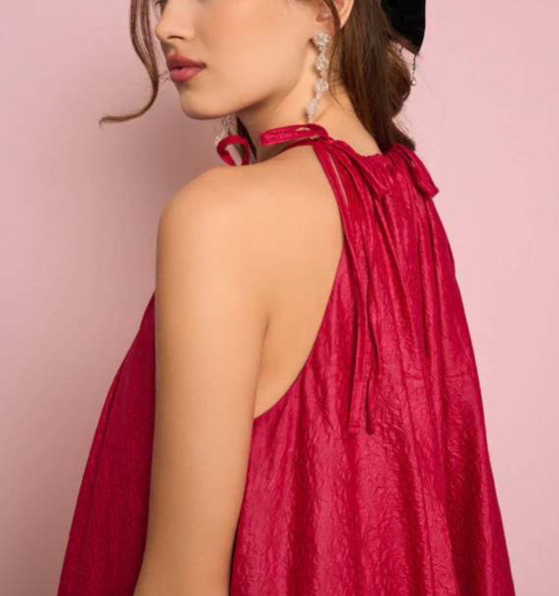 Sister Jane Carnelian Halter Neck Dress
