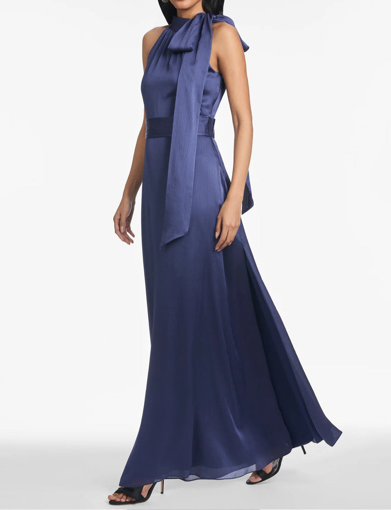 Sachin & Babi Kayla Gown - Deep Cobalt